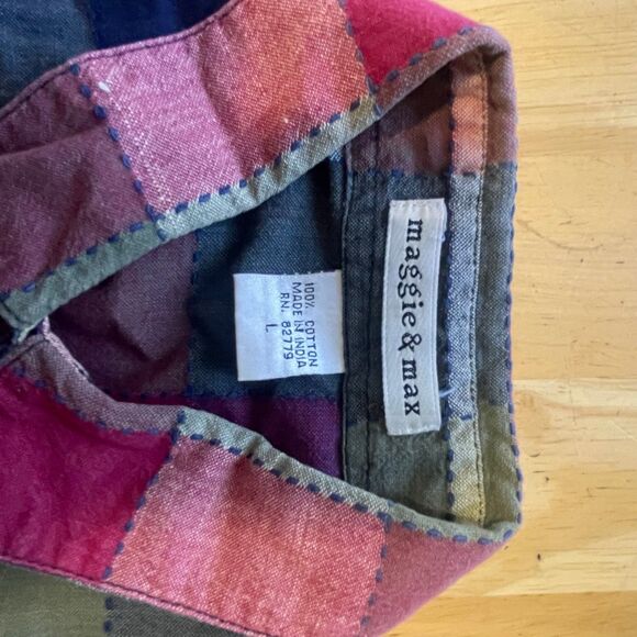 Vintage Oversized Plaid Button-Up Shirt | Retro Flannel | Cozy & Stylish - Picture 3 of 4